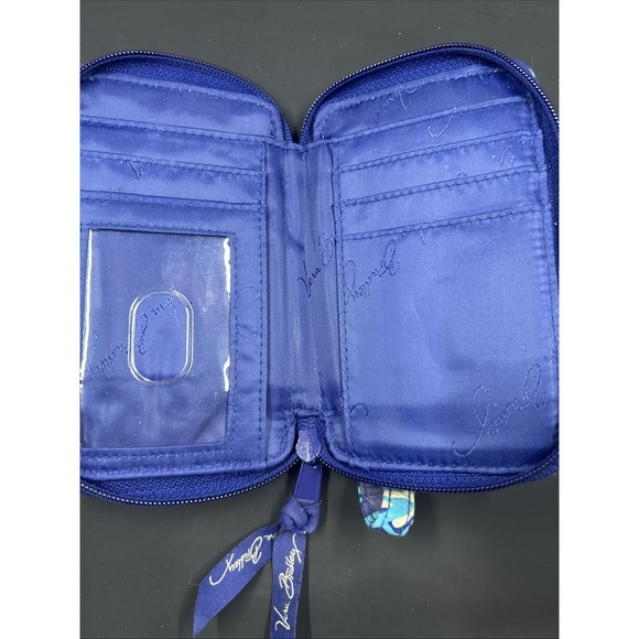 Vera Bradley Smartphone Wristlet Wallet Blue Green - Picture 7 of 7